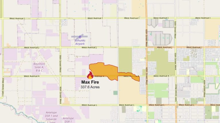 500-Acre Max Fire Stopped By County Firefighters in Lancaster