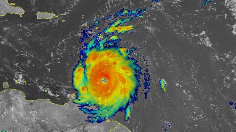 Hurricane Beryl Strengthens To Category 4 Storm As It Hits Windward Islands