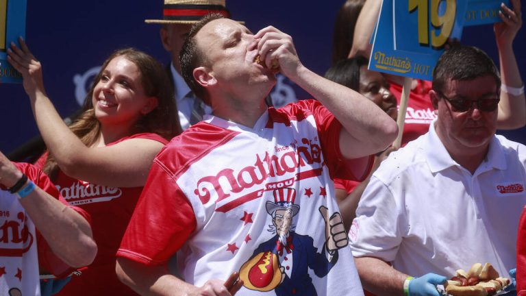 Joey Chestnut Nearly Ties New Nathan’s Champion In Half The Time