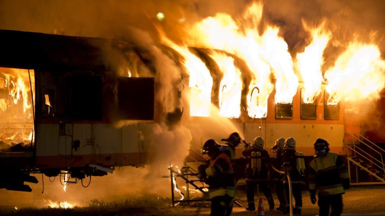 Train Carrying Hazardous Materials Derails And Catches Fire In North Dakota