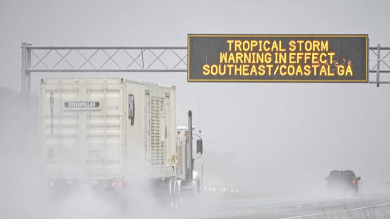 Tropical Storm Debby Dumps Flooding Rains As It Inches Up Atlantic Coast