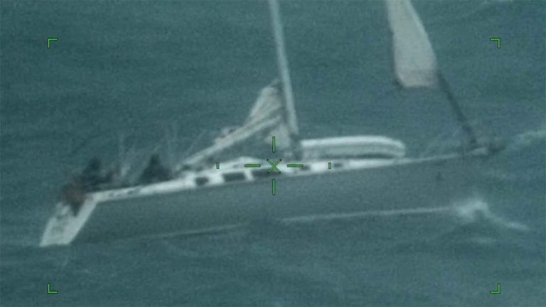 WATCH: Coast Guard Rescues Men Stranded At Sea During Tropical Storm Debby