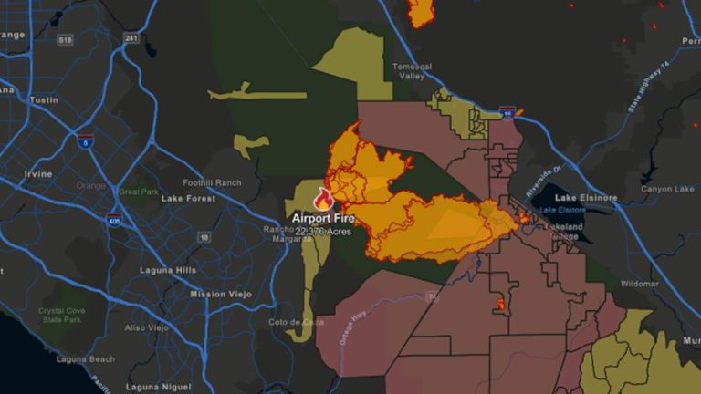 #AirportFire in Orange, Riverside Counties Leaves Path of Destruction