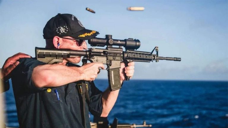 Warship Commander In Photo Firing Gun With Backward Scope Relieved Of Duty