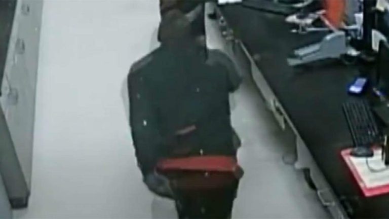 WATCH: Robbers Drop Into Check Cashing Store From Ceiling In $150,000 Heist