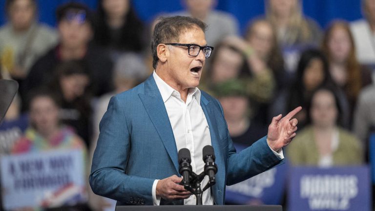 Mark Cuban Makes Borden Crisis Admission While Campaigning For Harris