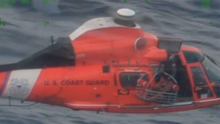 WATCH: Coast Guard Rescues Father And 2 Sons From Capsized Boat Near Hawaii