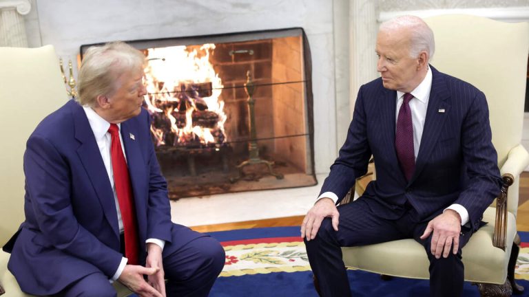 Donald Trump Returns To White House To Meet With President Biden