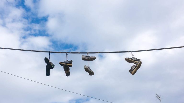 If You See Shoes Hanging From A Power Line, Here’s What It Means