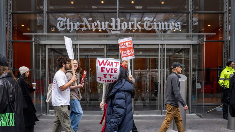 New York Times Tech Union Goes On Strike Ahead Of Election Day