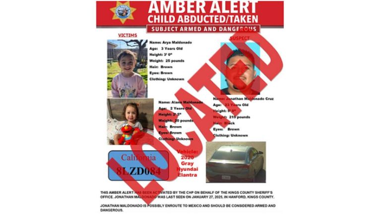 Children Allegedly Abducted by Father, Prompting Amber Alert, Found Safe