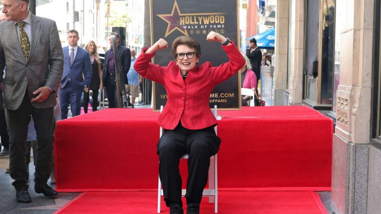 Billie Jean King Receives Star on Hollywood Walk of Fame