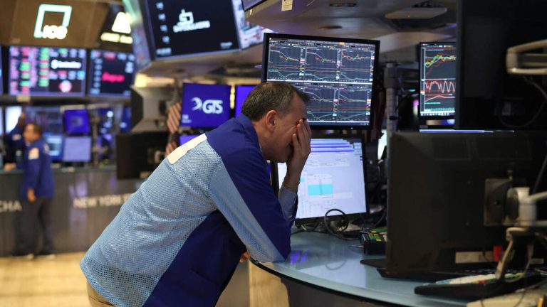 Dow Drops 2,200 Points As Stock Selloff Continues