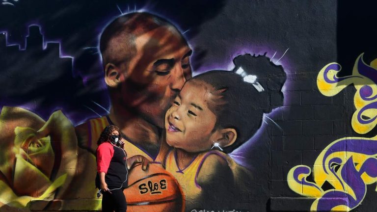 Kobe and Gianna Bryant Mural Vandalized Downtown