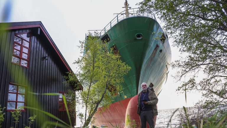 PHOTOS: Cargo Ship Crashes Into Man’s Backyard, Nearly Hits His House