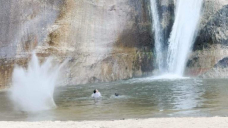 Heart-Stopping Video Shows Two Tourists Narrowly Avoid Giant Falling Rocks