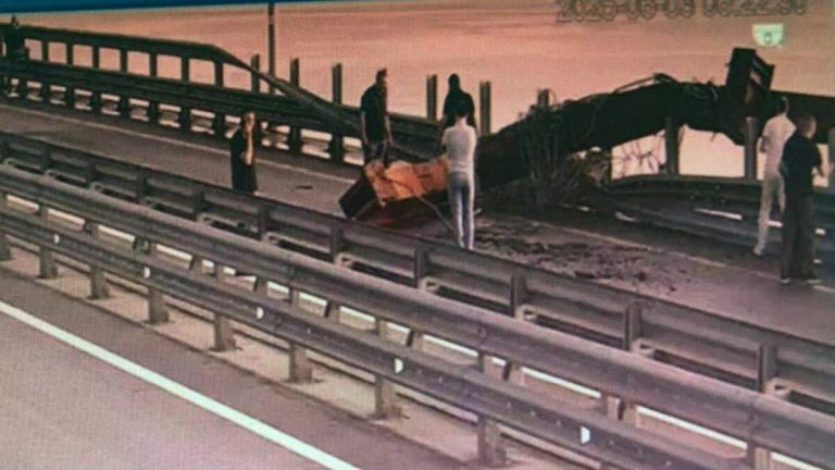 WATCH: Underwater Bombs Damage Key Bridge Connecting Crimea To Russia