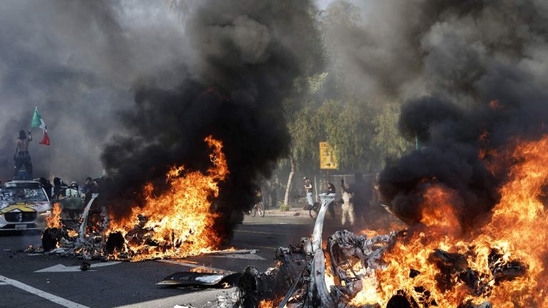 Waymo Cars Torched Amid L.A. Protests Over Immigration Raids