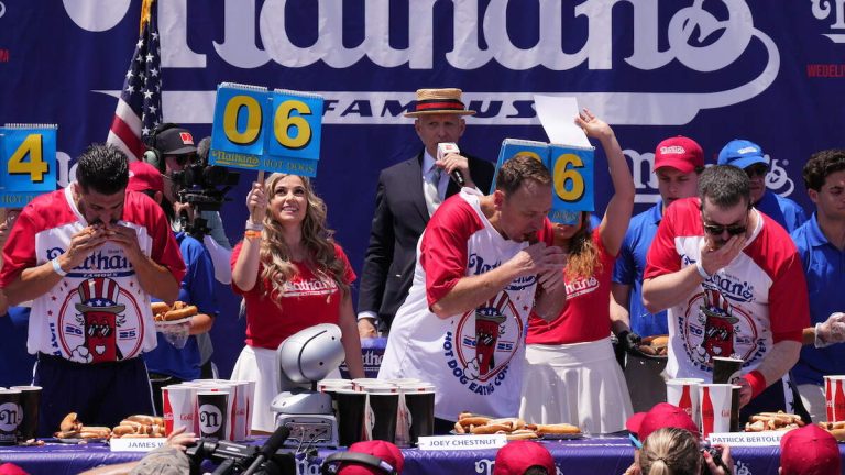 Joey Chestnut Wins Nathan’s Contest In Return From Ban