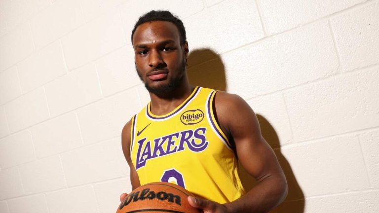 Bronny James Scores 12 as Lakers Win First NBA Summer League Game