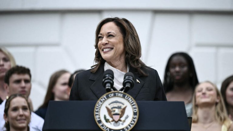 Kamala Harris Makes First Appearance Since Biden Exited Presidential Race