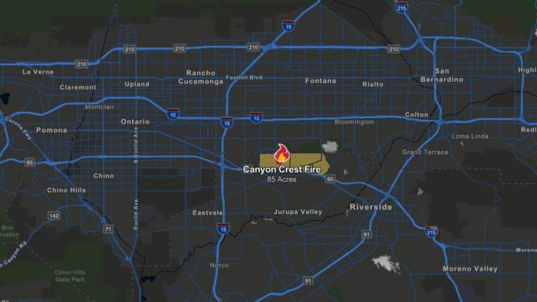 Canyon Crest Fire Prompts Evacuation Warning In Riverside County