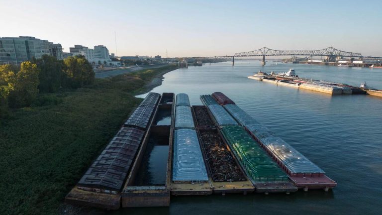 Tugboat Sinks In The Mississippi River After Colliding With A Tanker Ship