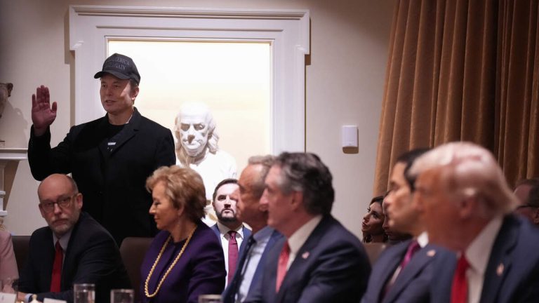 Elon Musk Makes Appearance At President Trump’s First Cabinet Meeting