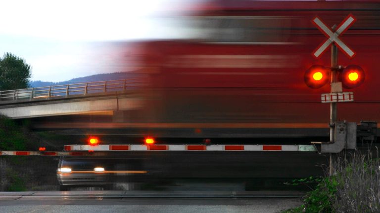 Heart-Stopping Video Shows Driver Escape Seconds Before Train Crushes SUV