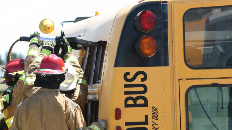 Child Dies After School Bus Hits Guard Rail And Flips Over On Highway
