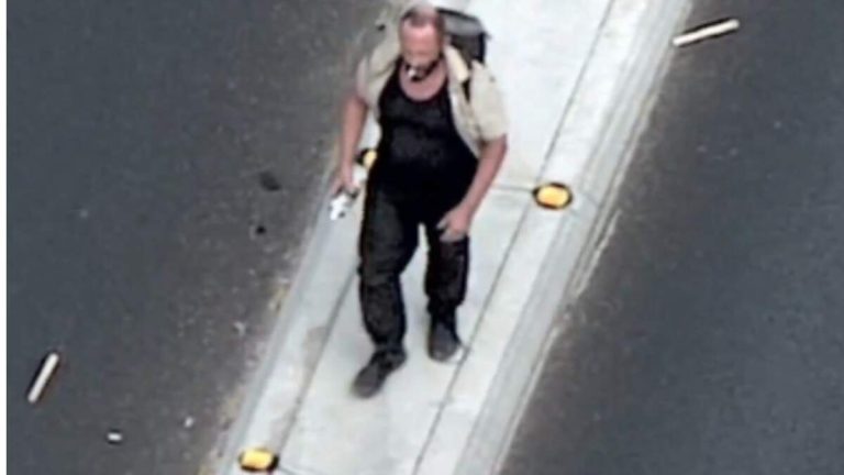 WATCH: Man Accused Of Spray-Painting Cars Sprays Cops As He Tries To Flee