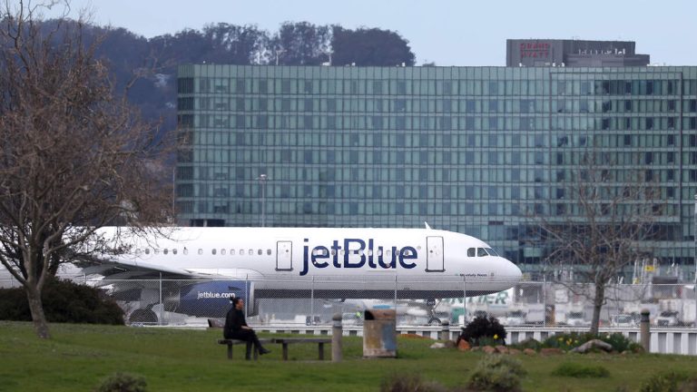 JetBlue Plane Rolls Onto Grass At Boston’s Logan Airport