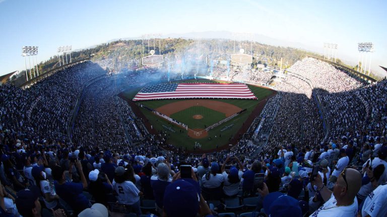 Singer Nezza Performs National Anthem in Spanish at Dodger Stadium
