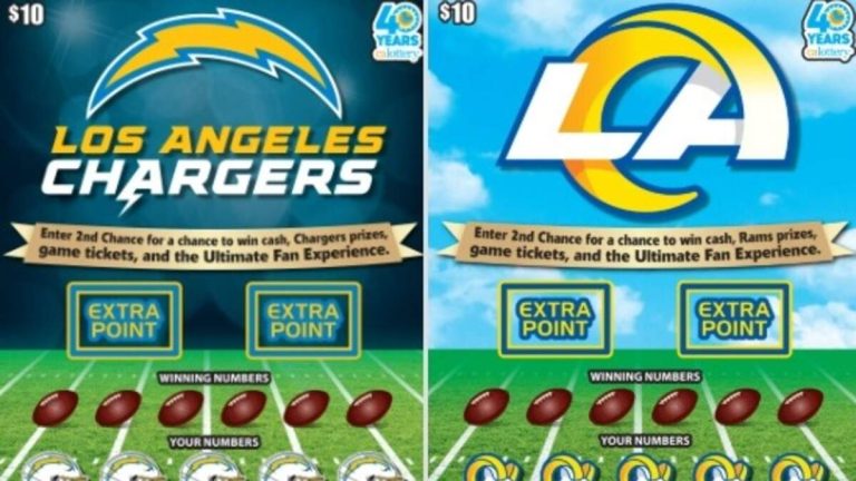 CA Lottery Unveils Rams, Chargers Themed Scratchers