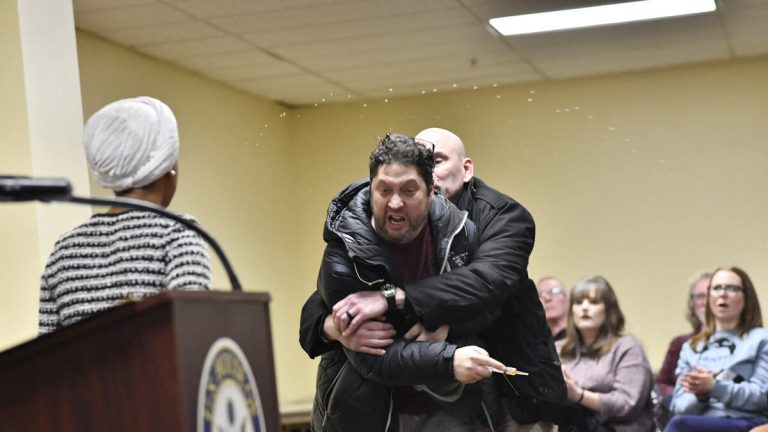 Ilhan Omar Sprayed By Unknown Substance After Man Charges Her At Town Hall