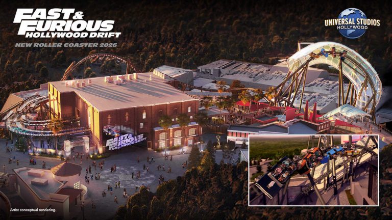 “Fast & Furious: Hollywood Drift” Roller Coaster Opens Summer 2026