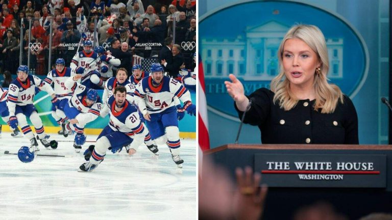 Leavitt Shares Photo With Team USA Players Wearing ‘MAGA,’ ’45-47′ Hats