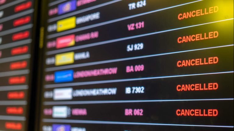 Thousands Of Flights Disrupted Due To Severe Storms Across The Country