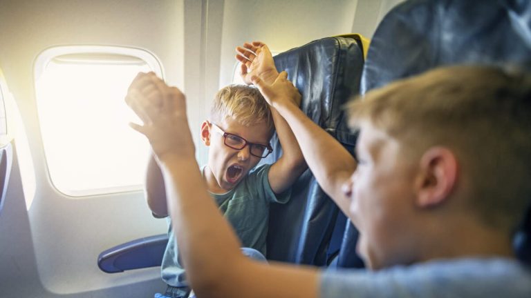 Parents Get Upgraded To First Class, Leave Fighting Kids Sitting In Coach