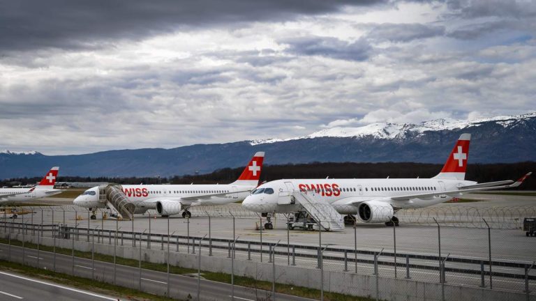 Passengers Evacuate On The Runway Using Emergency Slides After Engine Fire