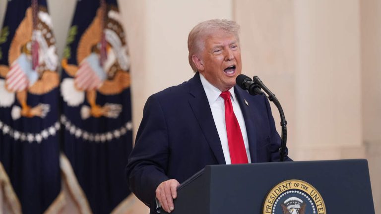 President Donald Trump Provides Update On Iran In Address To Nation