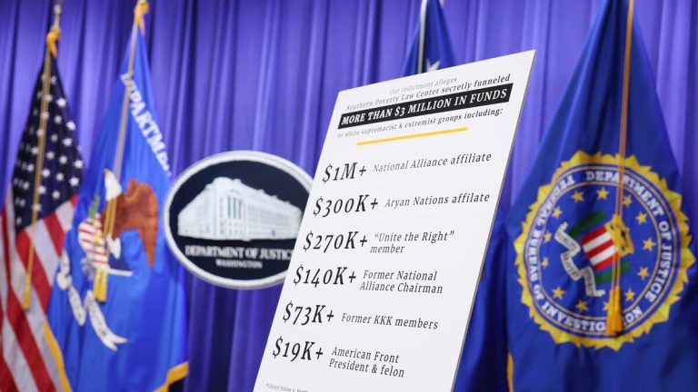 Southern Poverty Law Center Charged With Fraud By Justice Department