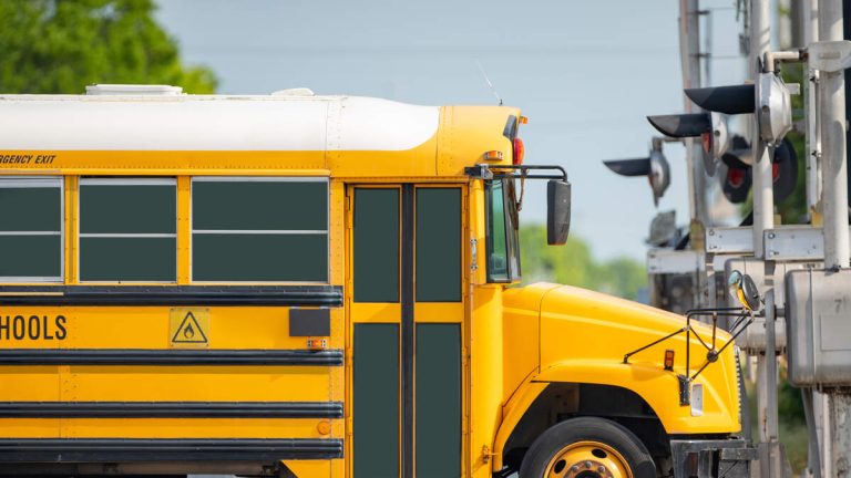 Train Clips School Bus After Driver Ignores Warning Lights, Drives On Track