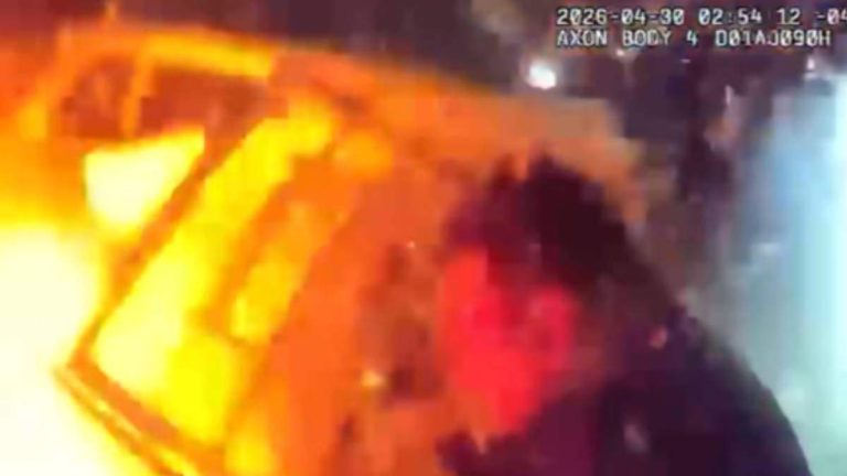Heartstopping Video Shows Home Explosion Knocking Officers To The Ground