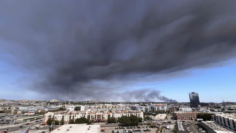 Firefighters Tearing at Walls to Finish Off Boyle Heights Blaze