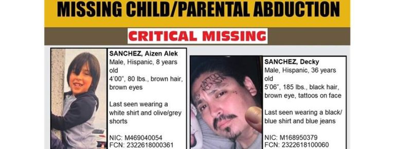 LASD Seeks Non-Custodial Father and Alleged Abducted 8-Year-Old Son