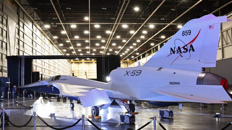 NASA’s X-59 Nears First Supersonic Flight to Cut Travel Time