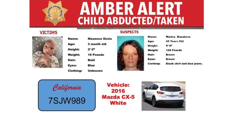 Amber Alert Issued Across California For Abducted Infant