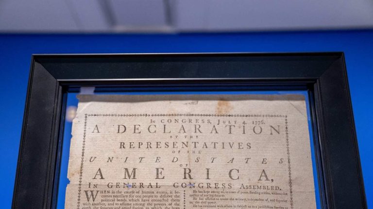 Rare Copy Of U.S. Declaration Found In UK Archives