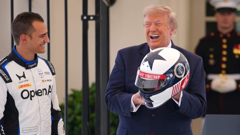 Trump Welcomes IndyCar Drivers To The White House